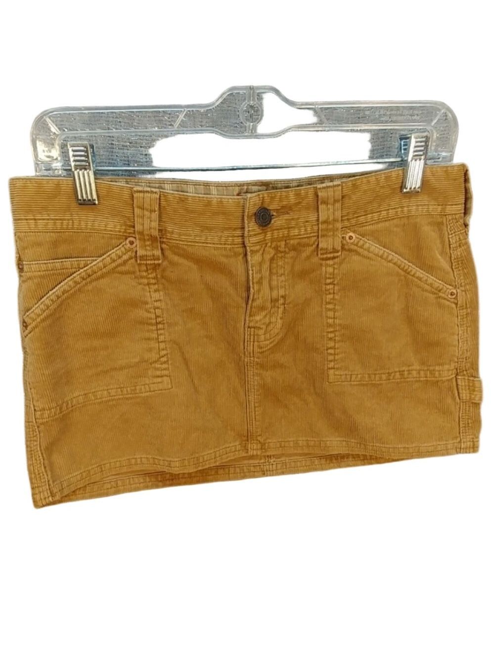 Hollister Camel Corduroy Mini Skirt Size 3 Juniors
